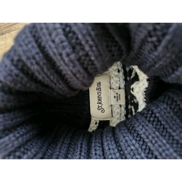 St. Johns Bay Fairisle Turtleneck Sweater Womens Size M Chuncky Knit Nordic - Picture 5 of 11